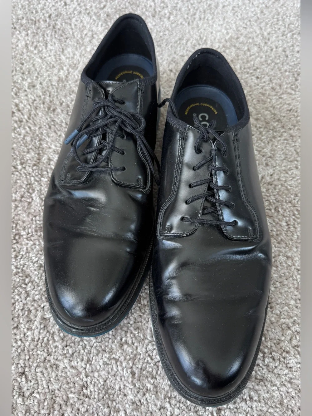 Cole Haan Grand.360 Plain Toe Oxford Dress Shoes Black Leather Men’s 13M C84109